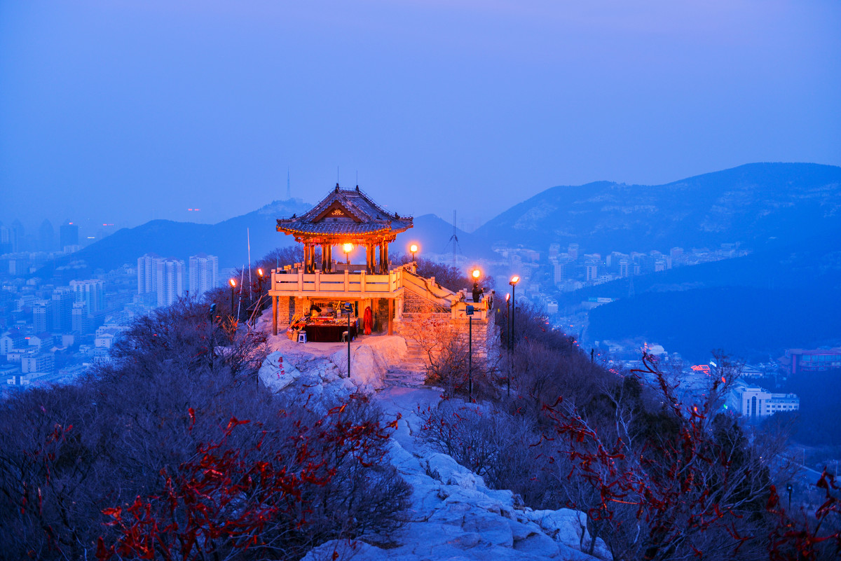 济南千佛山夜景亮化-景观亮化